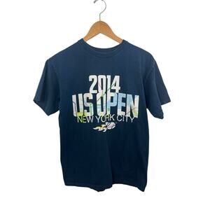 US Open 2014 New York City Medium Blue Tee T Shirt NYC Tennis Subway Train
